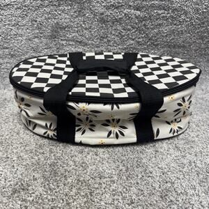 Temp-Tations By Tara Insulated Casserole Carrier Metal Rack Spatula Retro